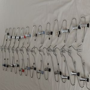 12 Metal Skirt Hangers